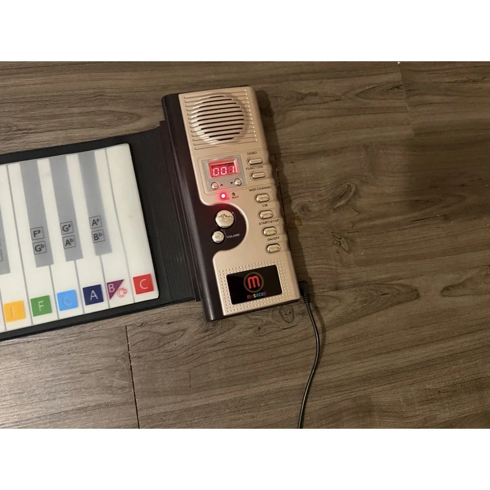 Musacus Roll-Up Piano Keyboard Silicone Flexible MIDI Tested Working